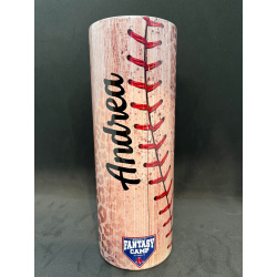 20oz "Skinny" Non-Glittered Sublimated Baseball Tumbler  